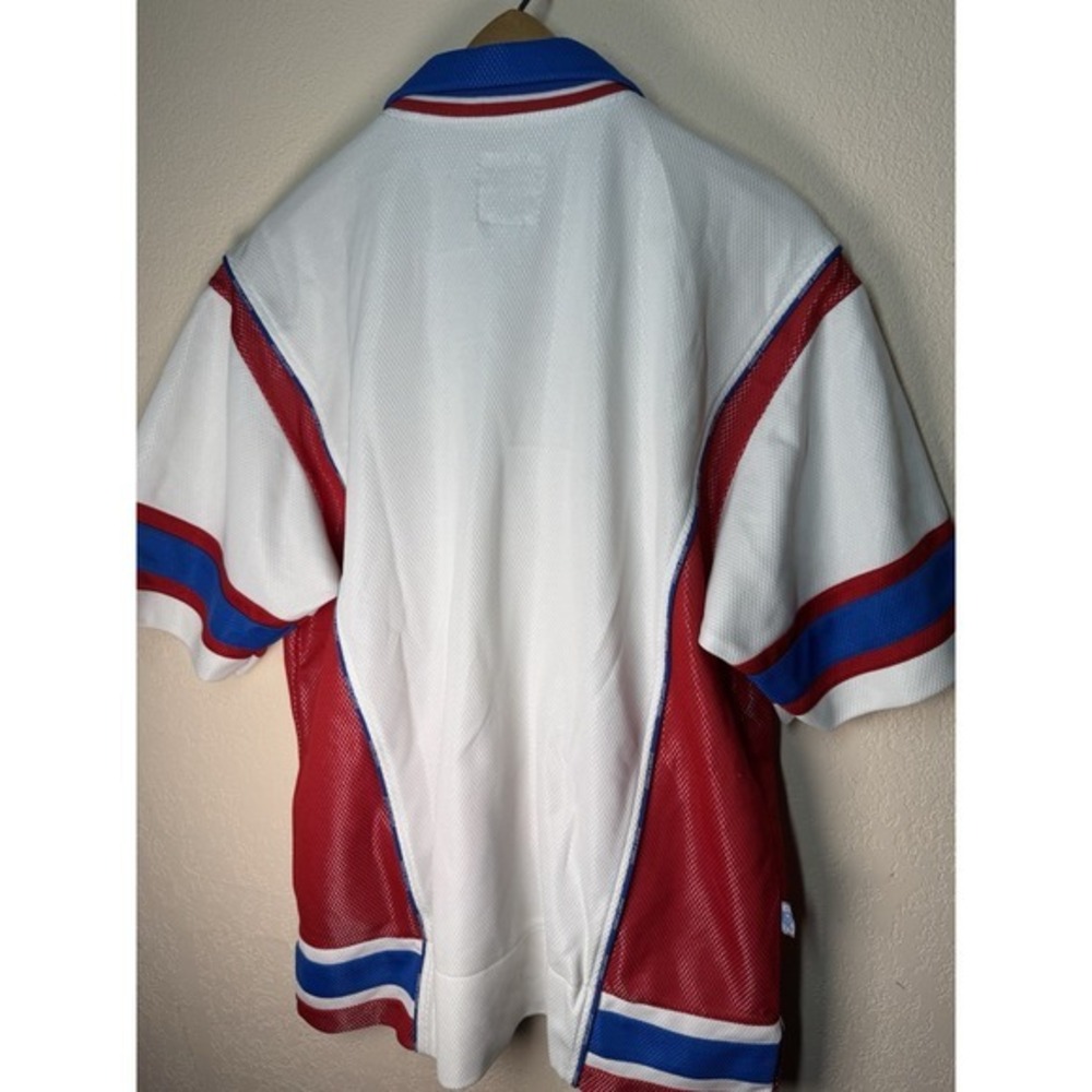 Phat Farm All City Athletiques Red White Blue 1992 Mesh Track Jacket‎ (Men's M) - Picture 11 of 11